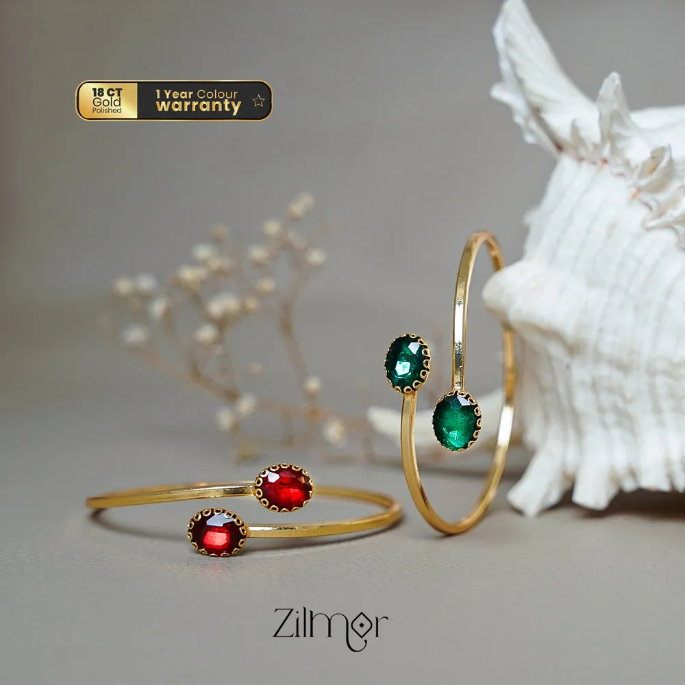 TR101909 - Gold Plated Adjustable Bangle