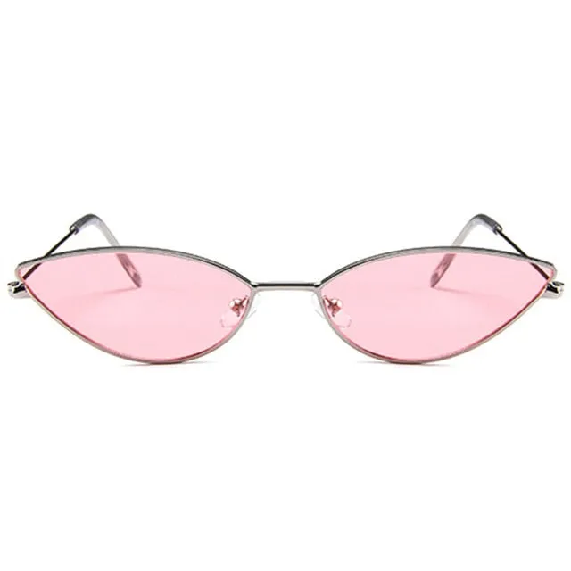 Trendy Girls Retro 70's Metal Frame Cat Eye Sun Glasses