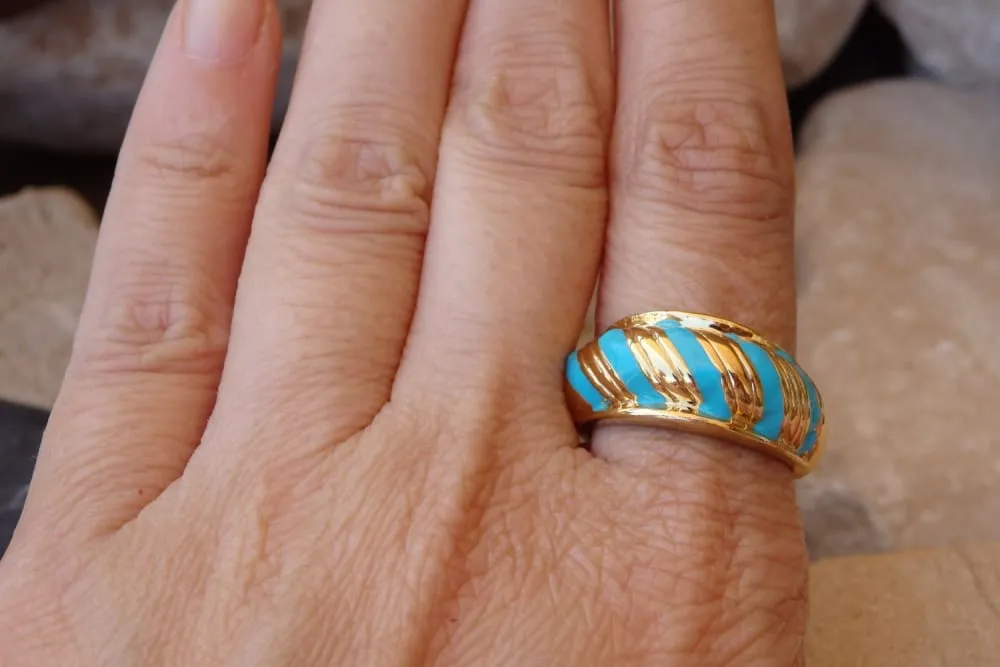 Turquoise Band Ring