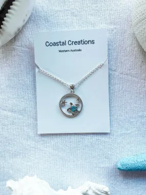 Turtle and Starfish Necklace (Under the sea Necklace)