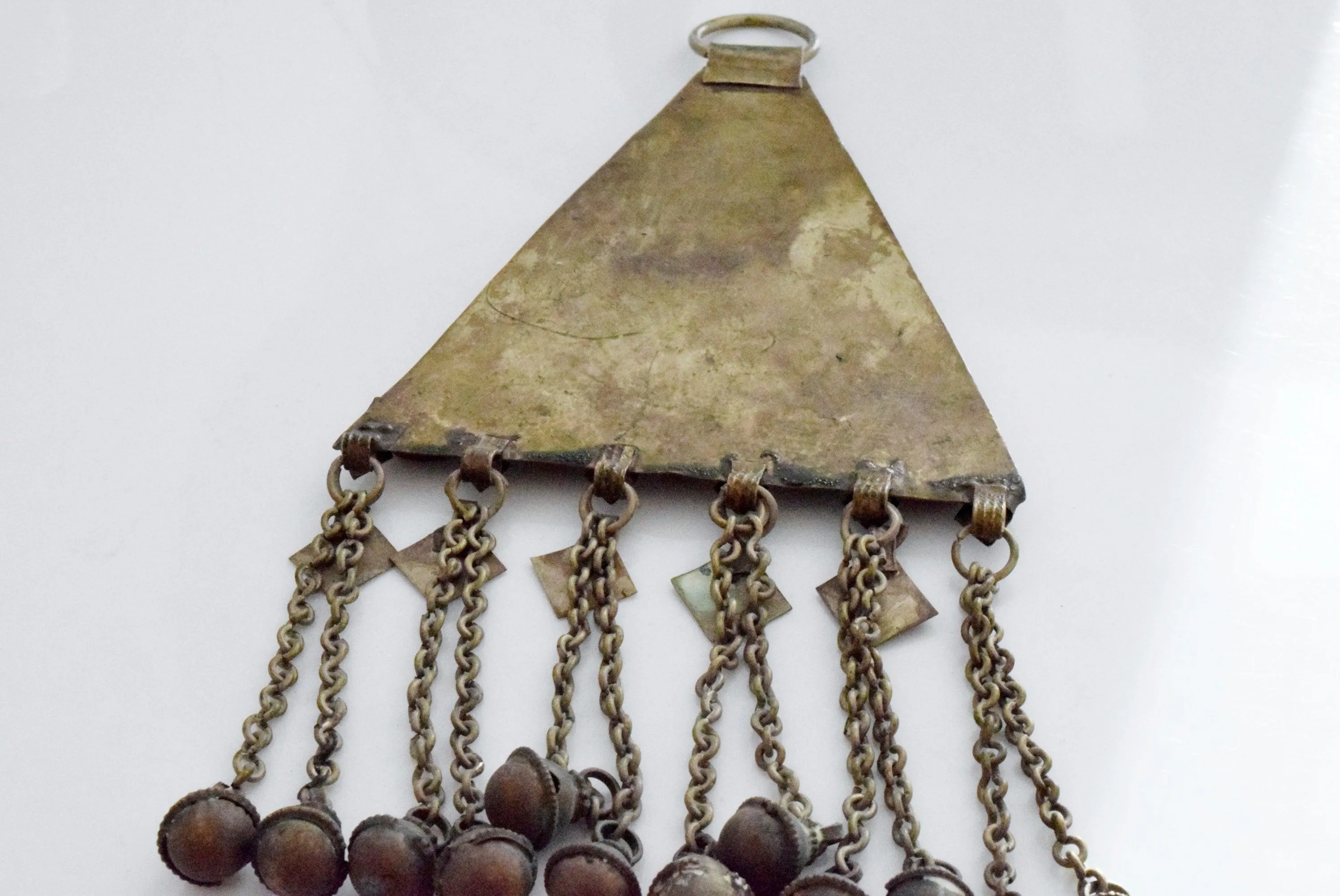 Vintage Bedouin Triangular Amulet Pendant