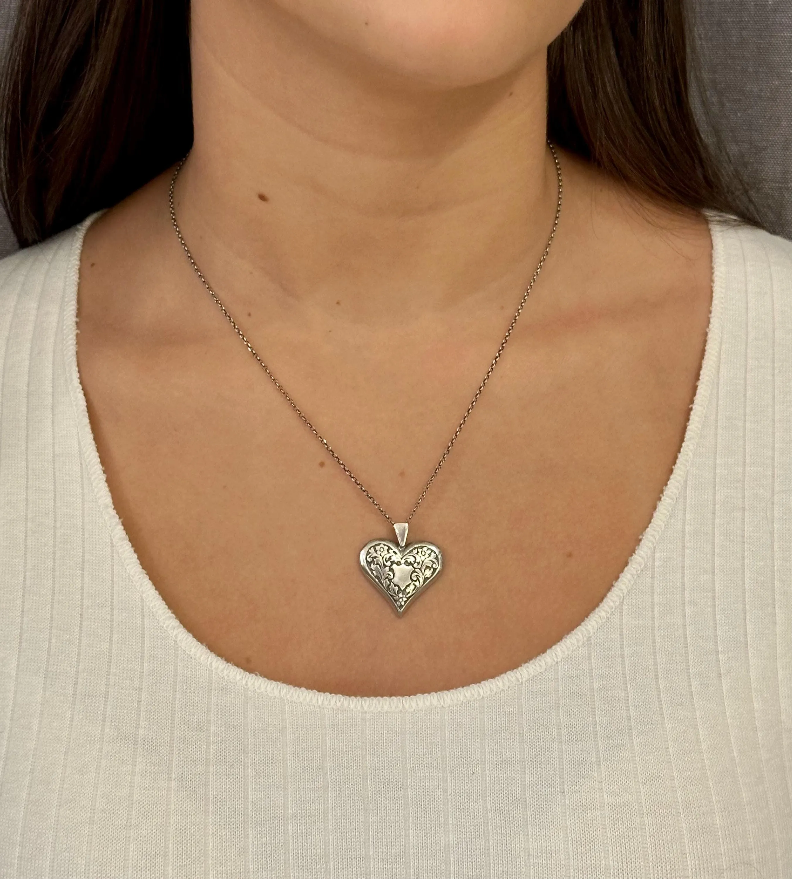 Vintage Treasured Heart Necklace