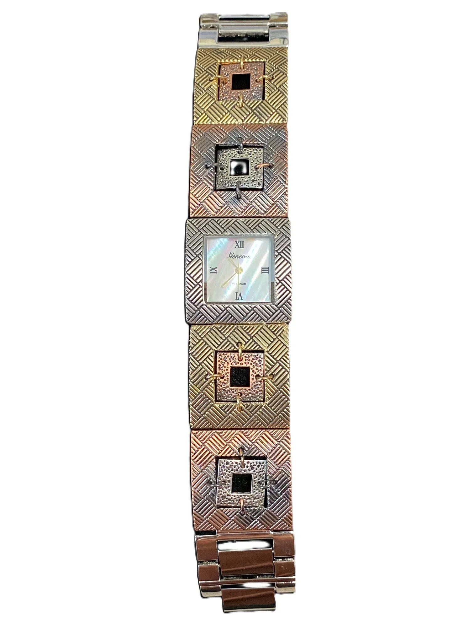 Watch- Gold, Silver and Copper Double Squares