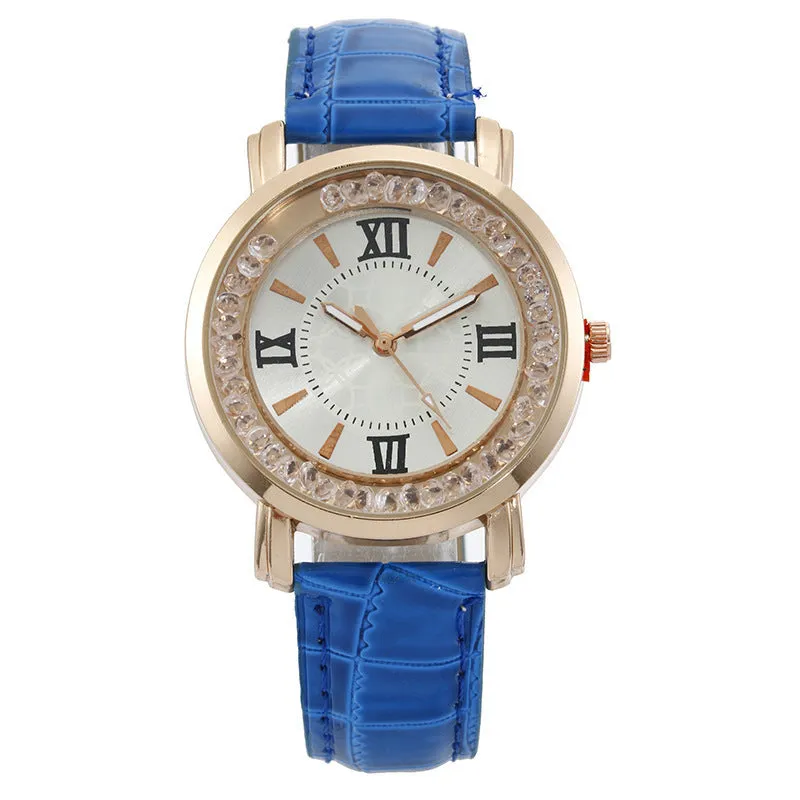 Women's Mobile Diamond Watch Casual Fashion Women's Watch Belt Quartz Watch