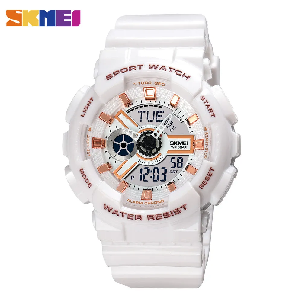 Youth Fashion Wristwatch LED Light Digital Mens Watches 5Bar Waterproof World Time Chrono Clock reloj hombre