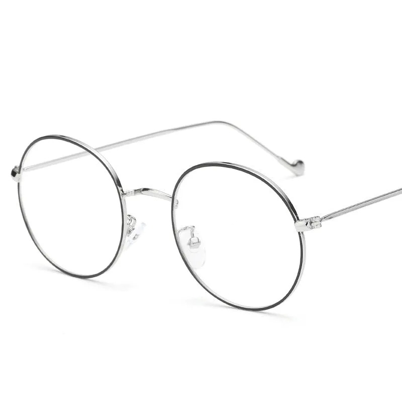 Zilead Unisex Full Rim Round Alloy Reading Glasses BV66